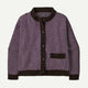 Patagonia Women's Recycled Wool-Blend Sweater Jacket-Checkered: Diver Blue-Killington Sports