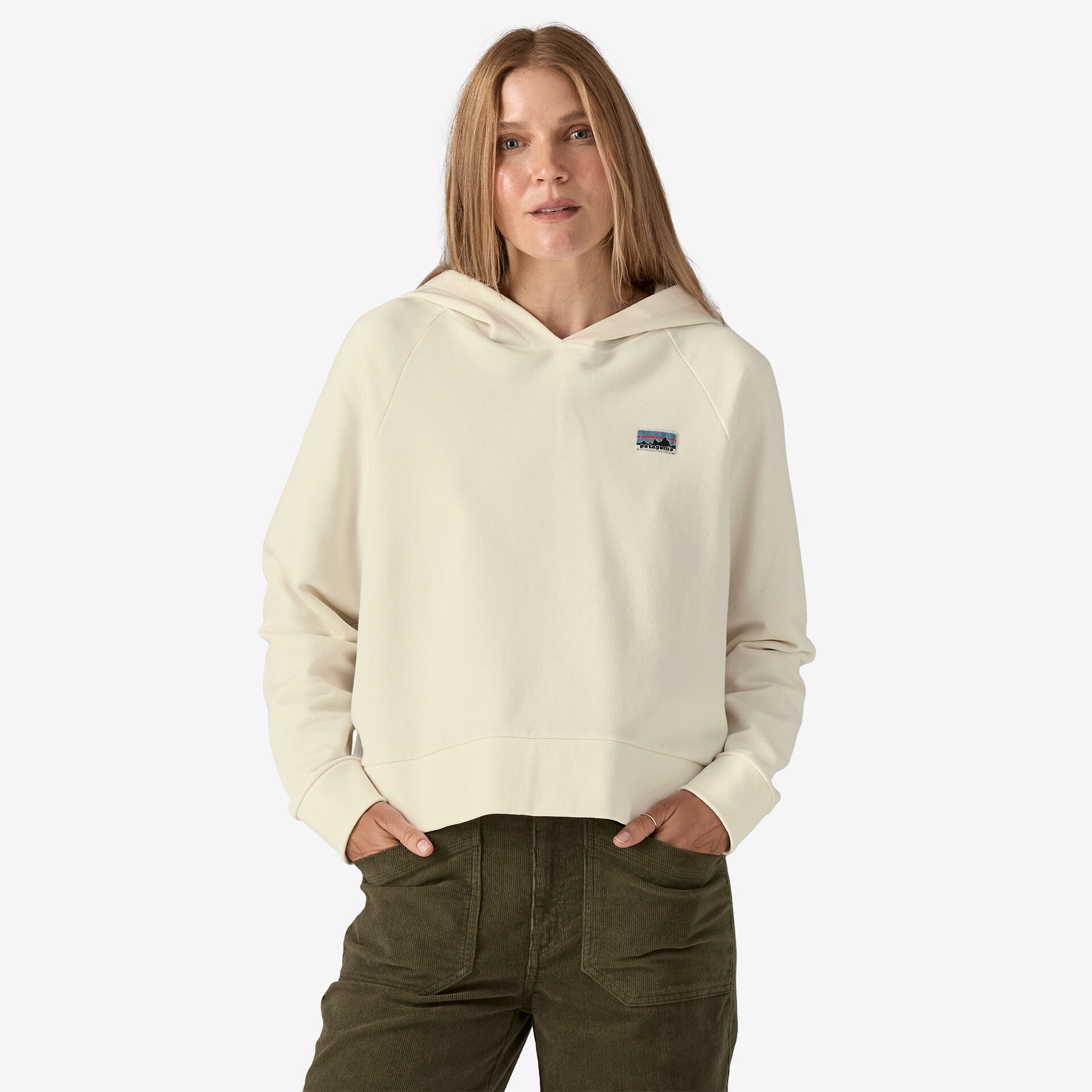 Patagonia Women's Regenerative Organic Certified® Cotton Essential Hoody-Wool White-Killington Sports
