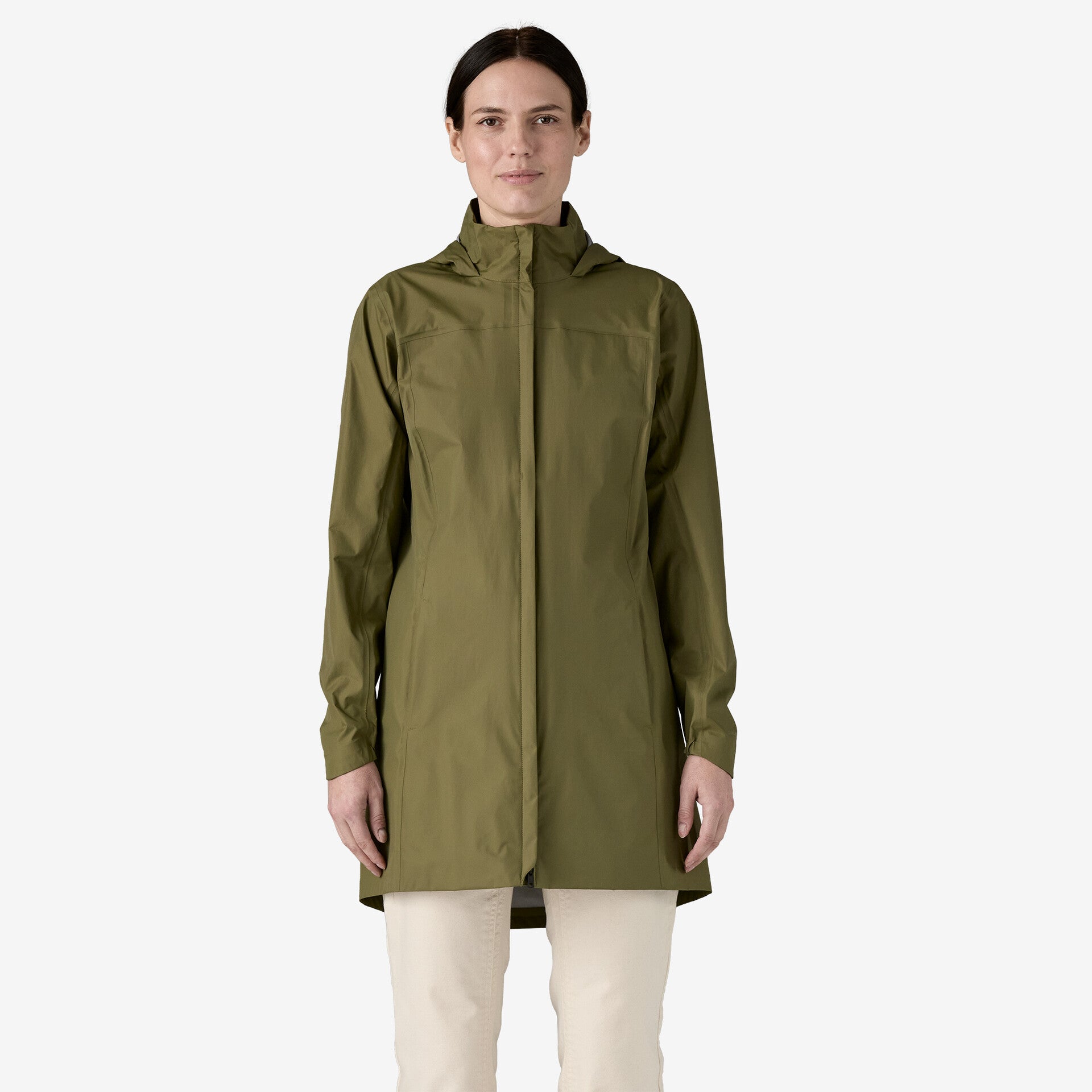 Patagonia Women's Torrentshell 3L Rain Parka-Tent Green-Killington Sports