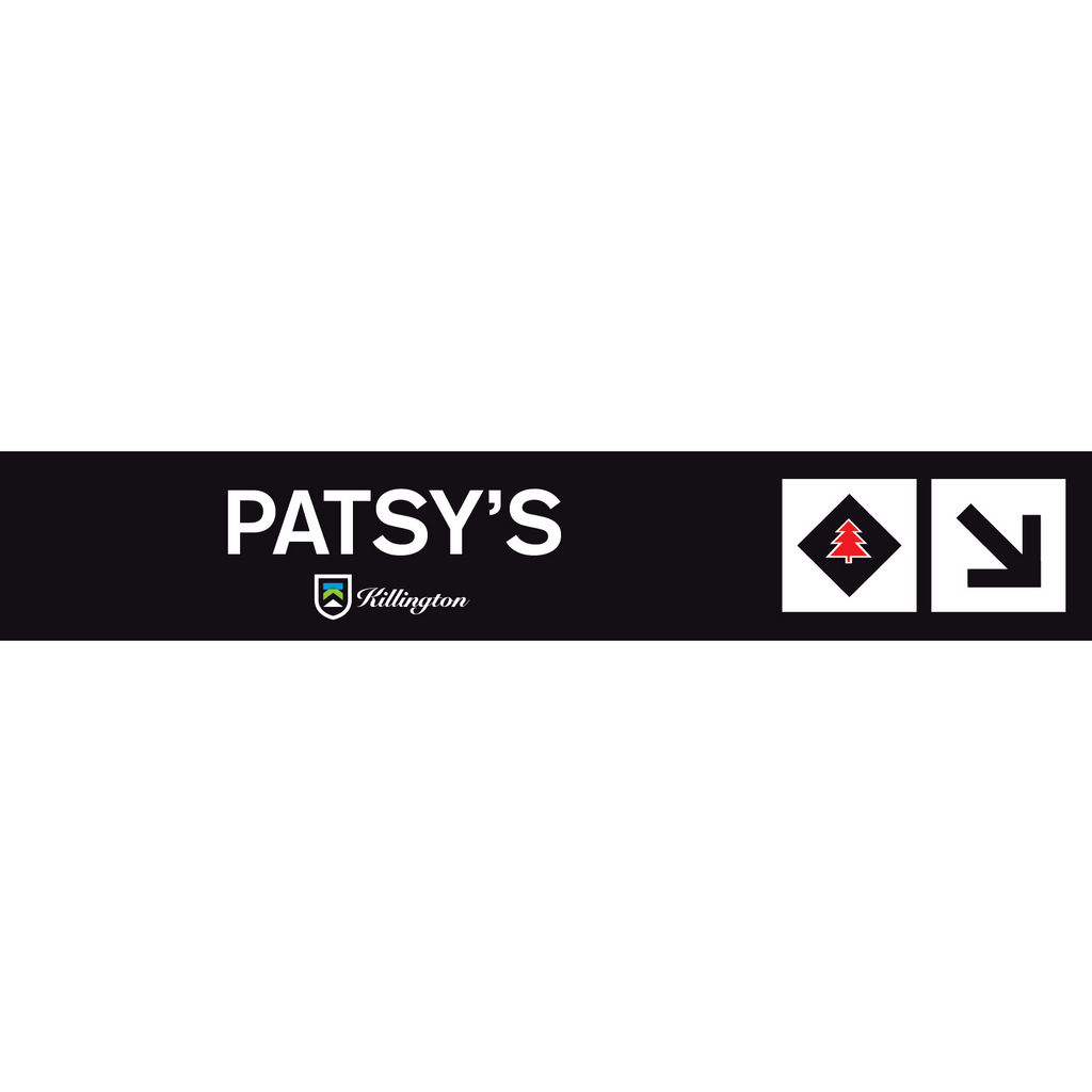 Patsy's Trail Sign-Killington Logo-Killington Sports