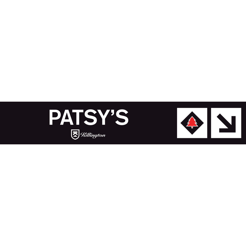 Patsy's Trail Sign-Killington Sports