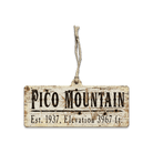 Pico Elevation Vintage Wood Ornament-Pico-Killington Sports