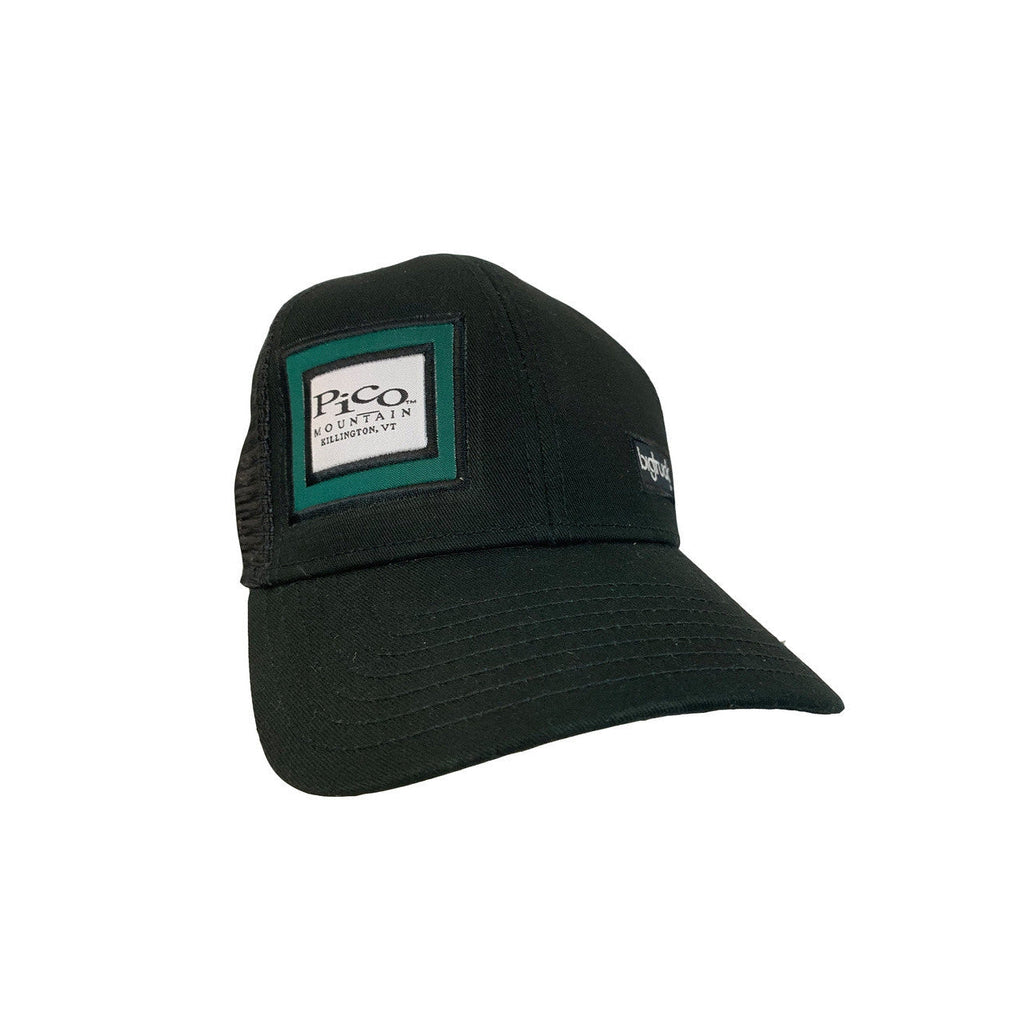 Pico Logo BigTruck Mesh Hat (Green/White)-Black-Killington Sports