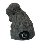 Pico Logo Chunk Pom Beanie-Heather Grey-Killington Sports