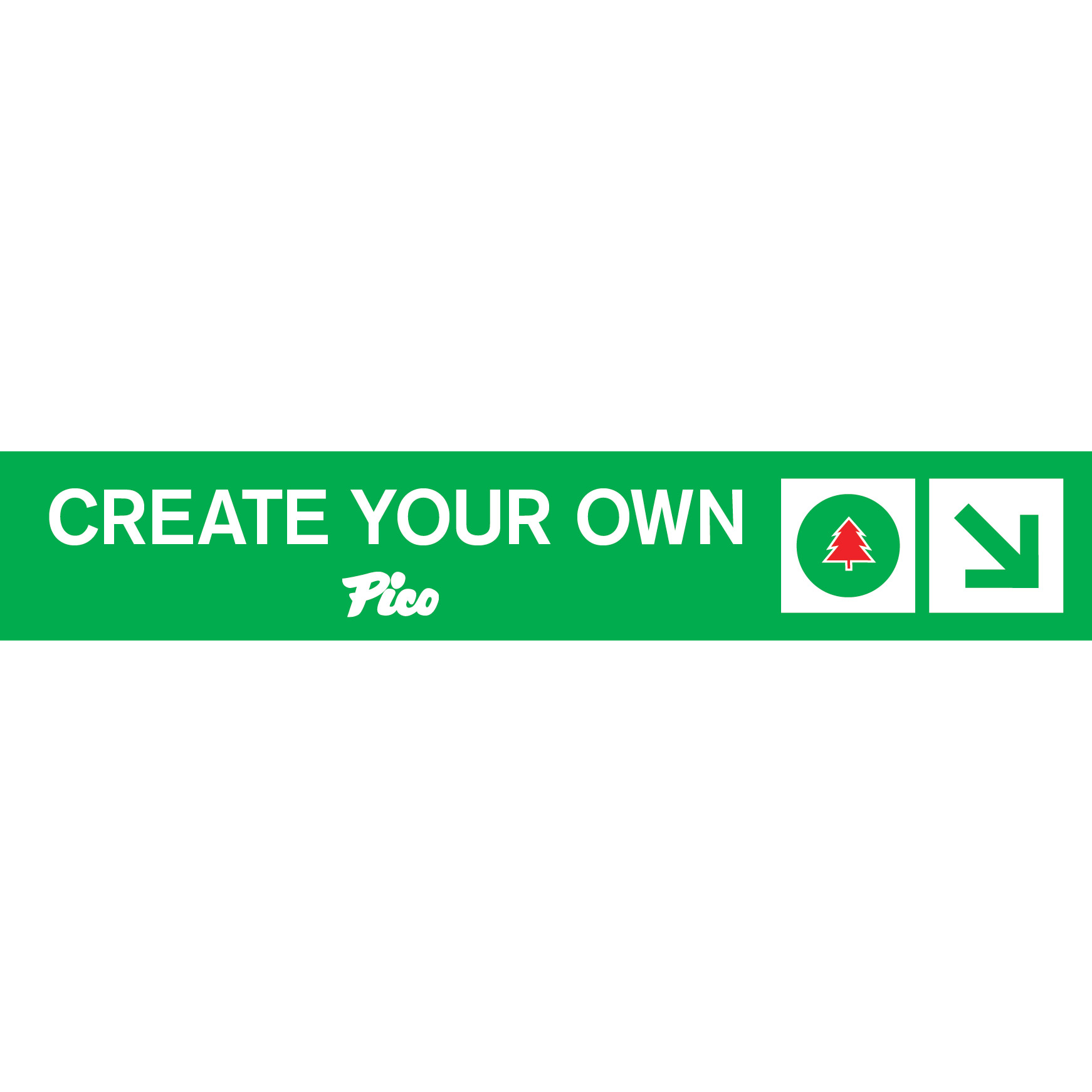Pico Logo Create Your Own Custom Trail Sign-Killington Sports