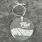 Pico Logo Glass Ornament-Killington Sports
