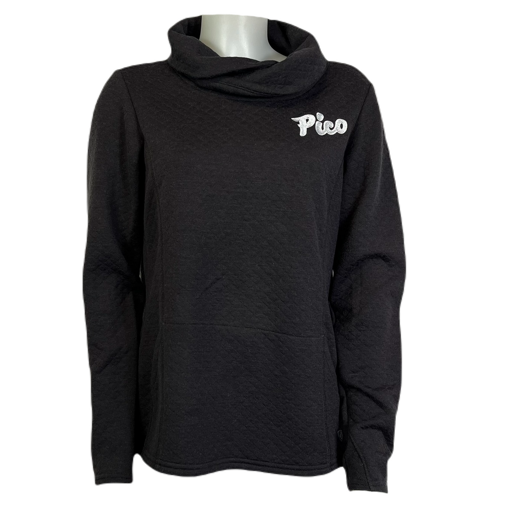 Pico Logo: Kuhl Women's Athena Pullover-Black-Killington Sports