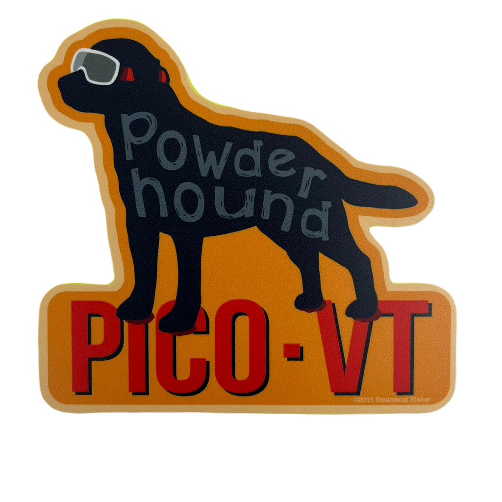 Pico Logo Powderhound Sticker-Killington Sports