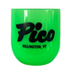 Pico Logo Silicone 12oz Wine Glass-Glow Green-Killington Sports