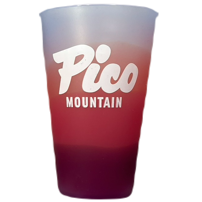 Pico Logo Silicone 16oz Pint Glass-Desert Sun-Killington Sports