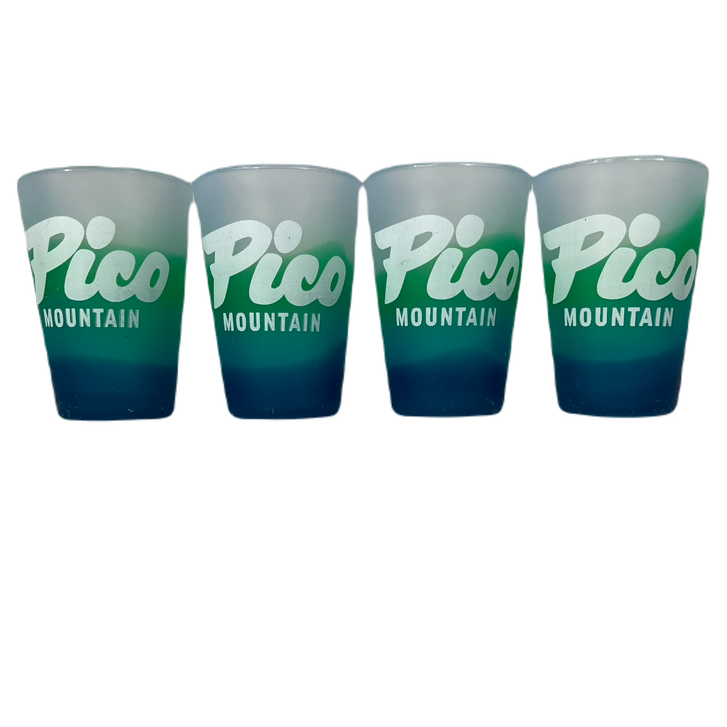 Pico Logo Silicone Ombre Shot Glasses - Set of 4-Mountain Air - Set of 4-Killington Sports