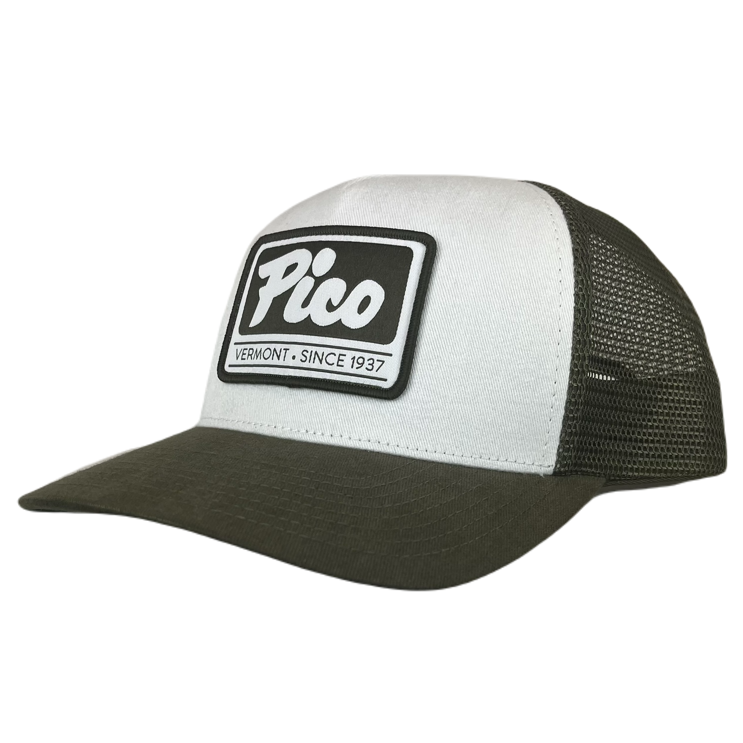 Pico Logo "Since 1937" Trucker-Olive-Killington Sports