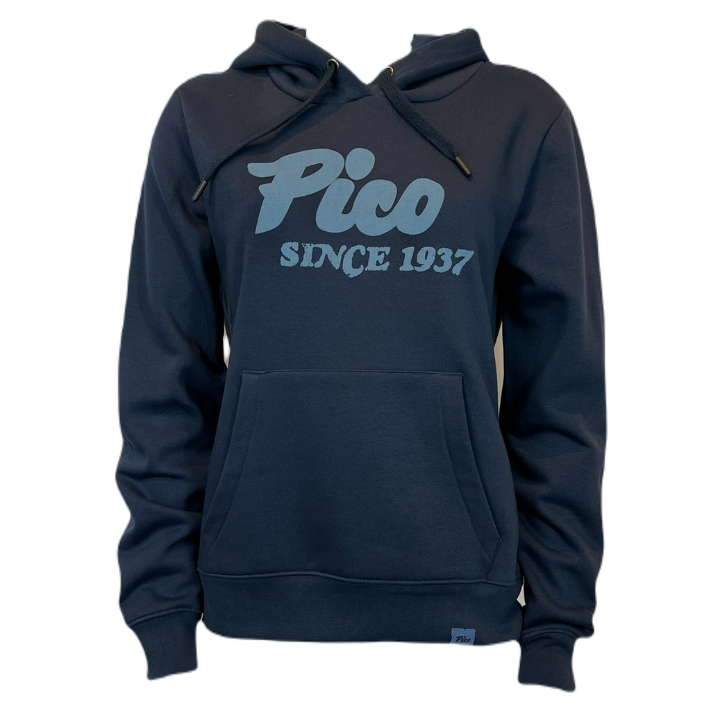 Pico Logo "Since 1937" Womens Hoodie-Classic Navy-Killington Sports