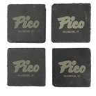 Pico Logo Slate Coasters - set of 4-Killington Sports