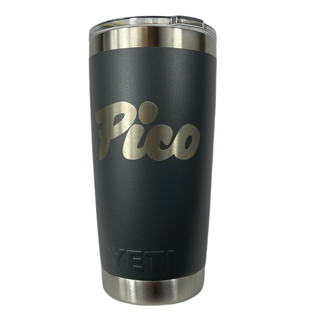 Pico Logo Yeti Rambler 20oz Tumbler-Charcoal-Killington Sports