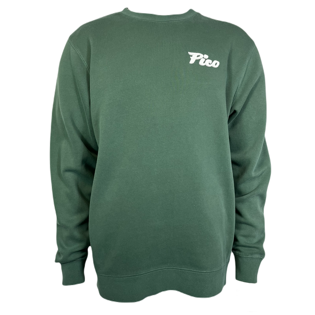 Pico Midweight Pigment Dyed Crew-Pigment Alpine Green-Killington Sports