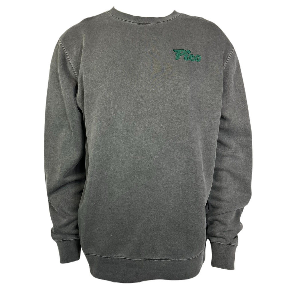 Pico Midweight Pigment Dyed Crew-Pigment Black-Killington Sports