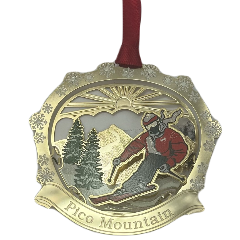Pico Mountain Skier Ornament-Killington Sports