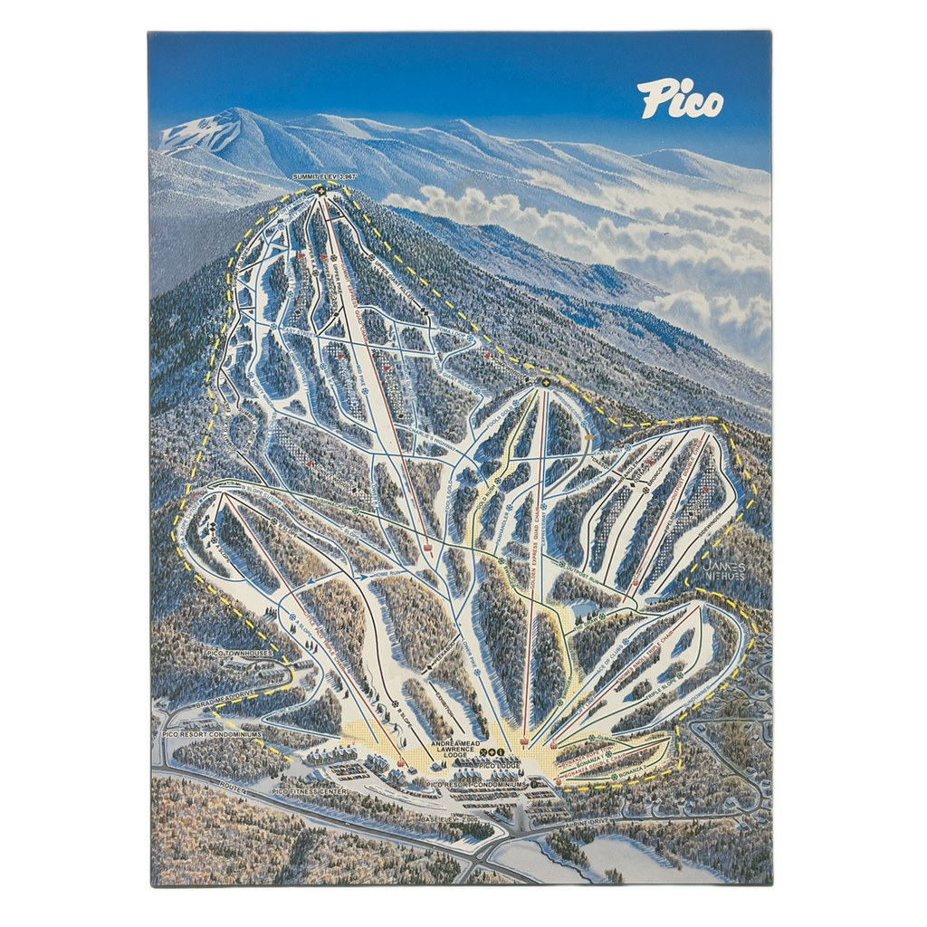 Pico Trail Map Double Sided 1,000 Piece Puzzle-Killington Sports