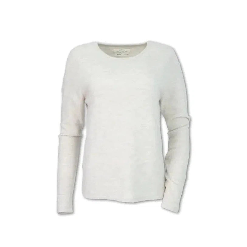 Purnell Women's Wool Blend Crew Sweater-Cream-Killington Sports