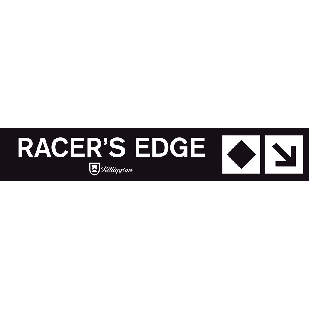 Racer's Edge Trail Sign-Killington Sports