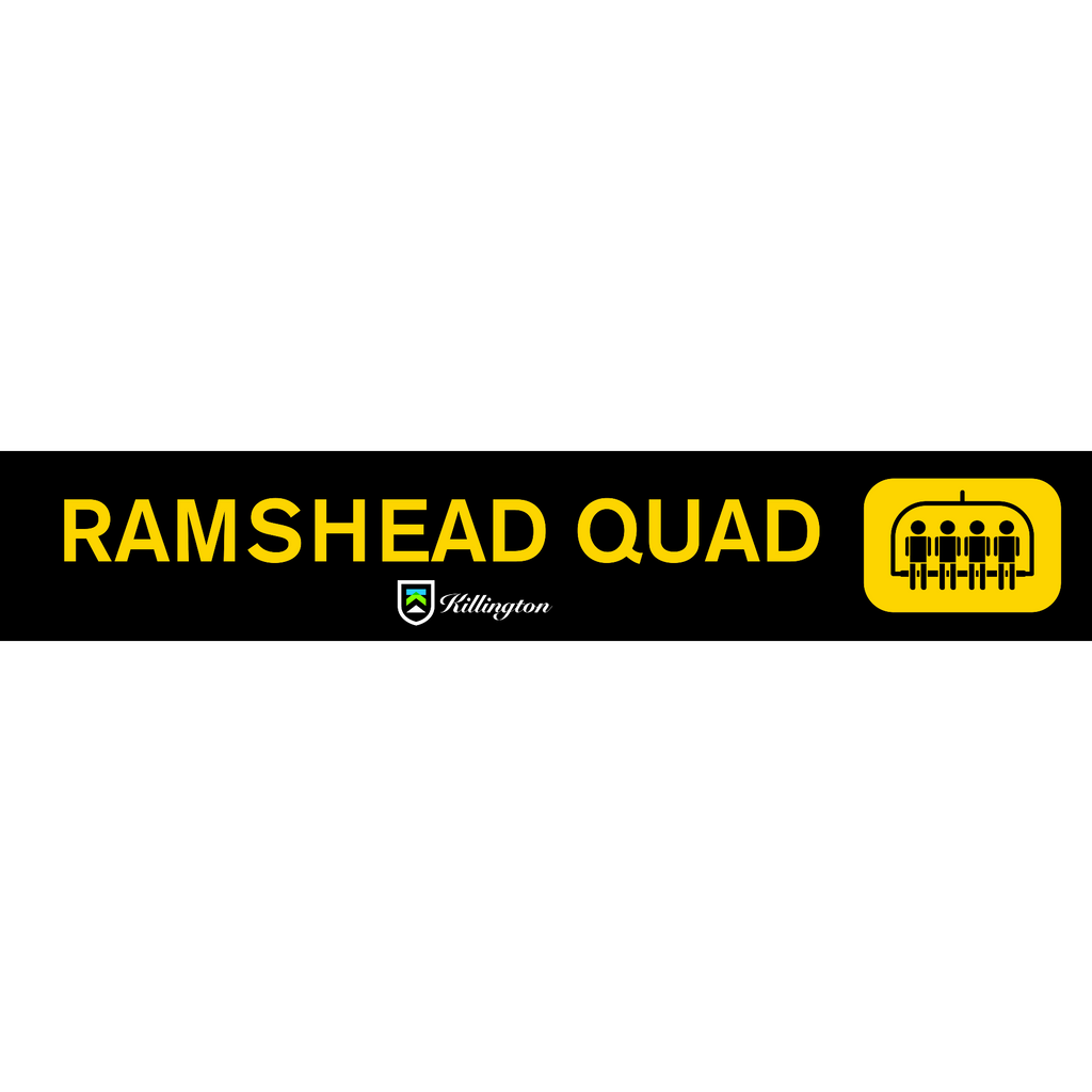 Ramshead Quad Chair Lift Sign-Killington Logo-Killington Sports