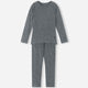Reima Kids' Kinsei Merino & Wool-Lyocell Base Layer Set-Melange Grey-Killington Sports