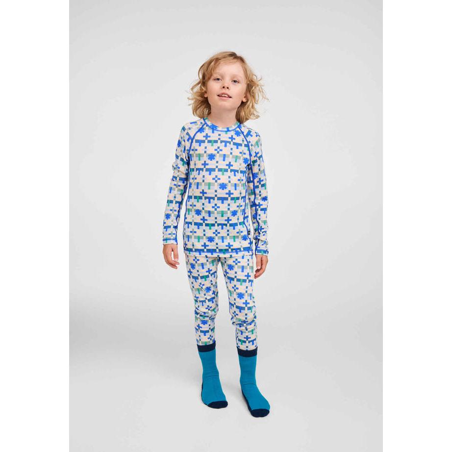 Reima Kids' Taitoa Merino Wool & Lyocell Base Layer Set-Birch Beige-Killington Sports