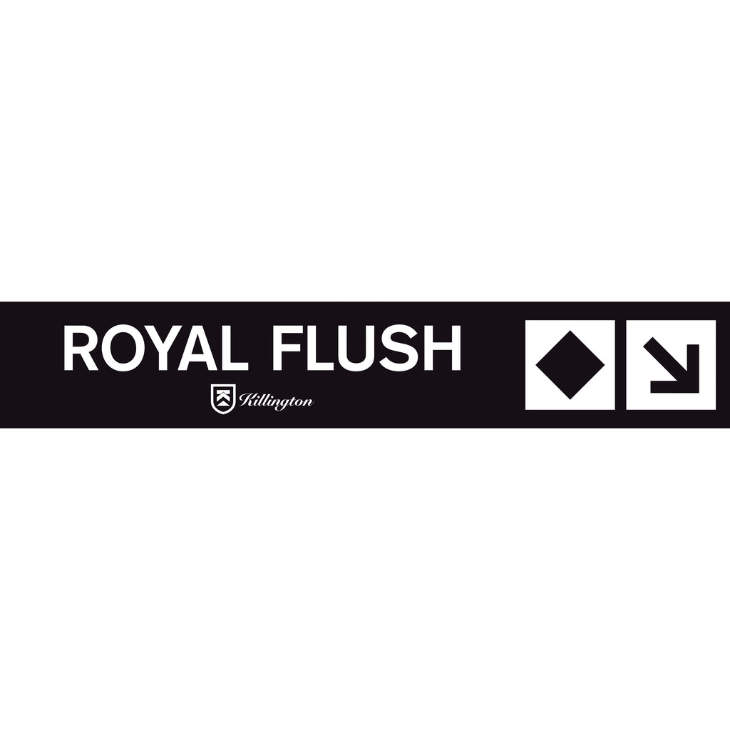 Royal Flush Trail Sign-Killington Sports