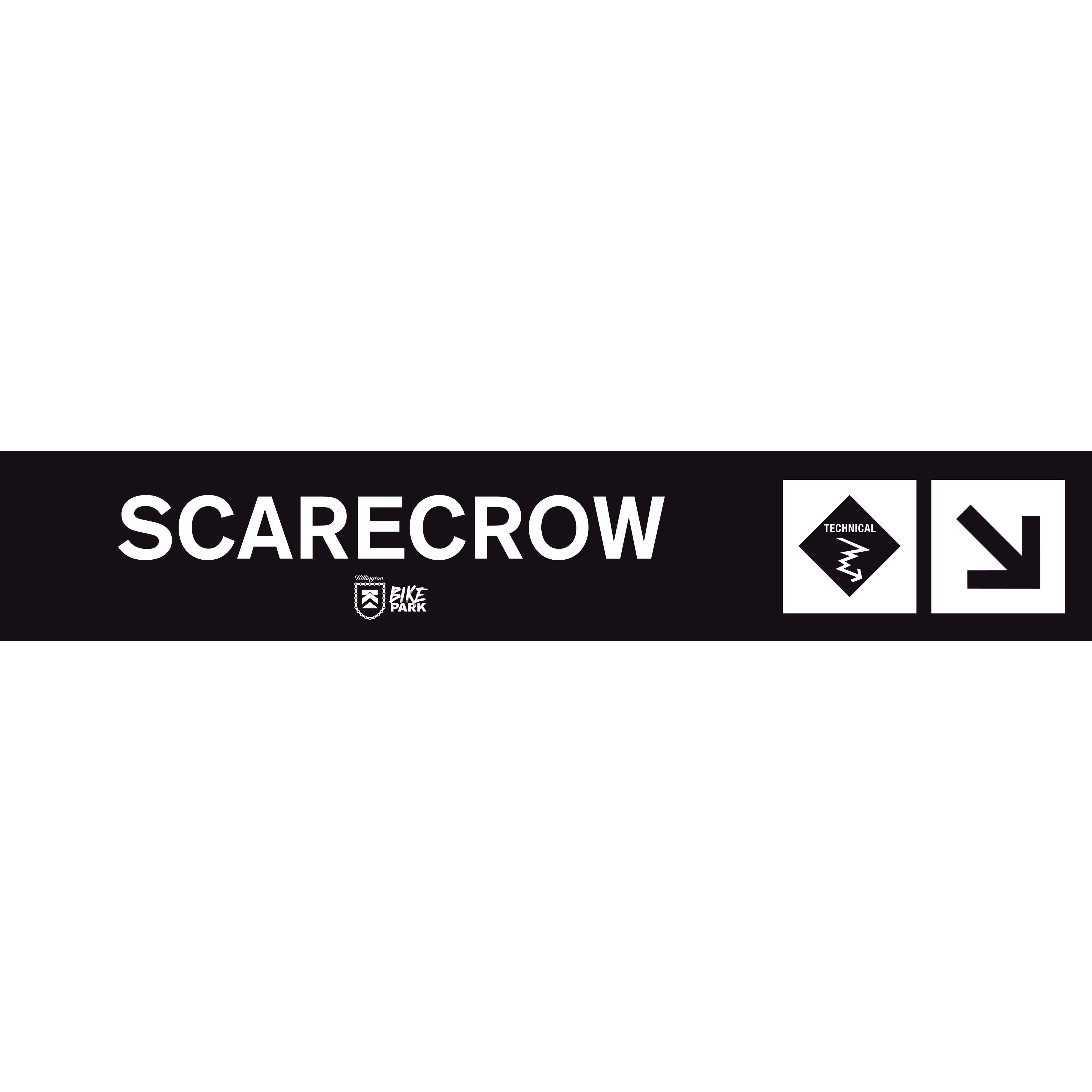 Scarecrow Mountain Bike Trail Sign-Killington Sports