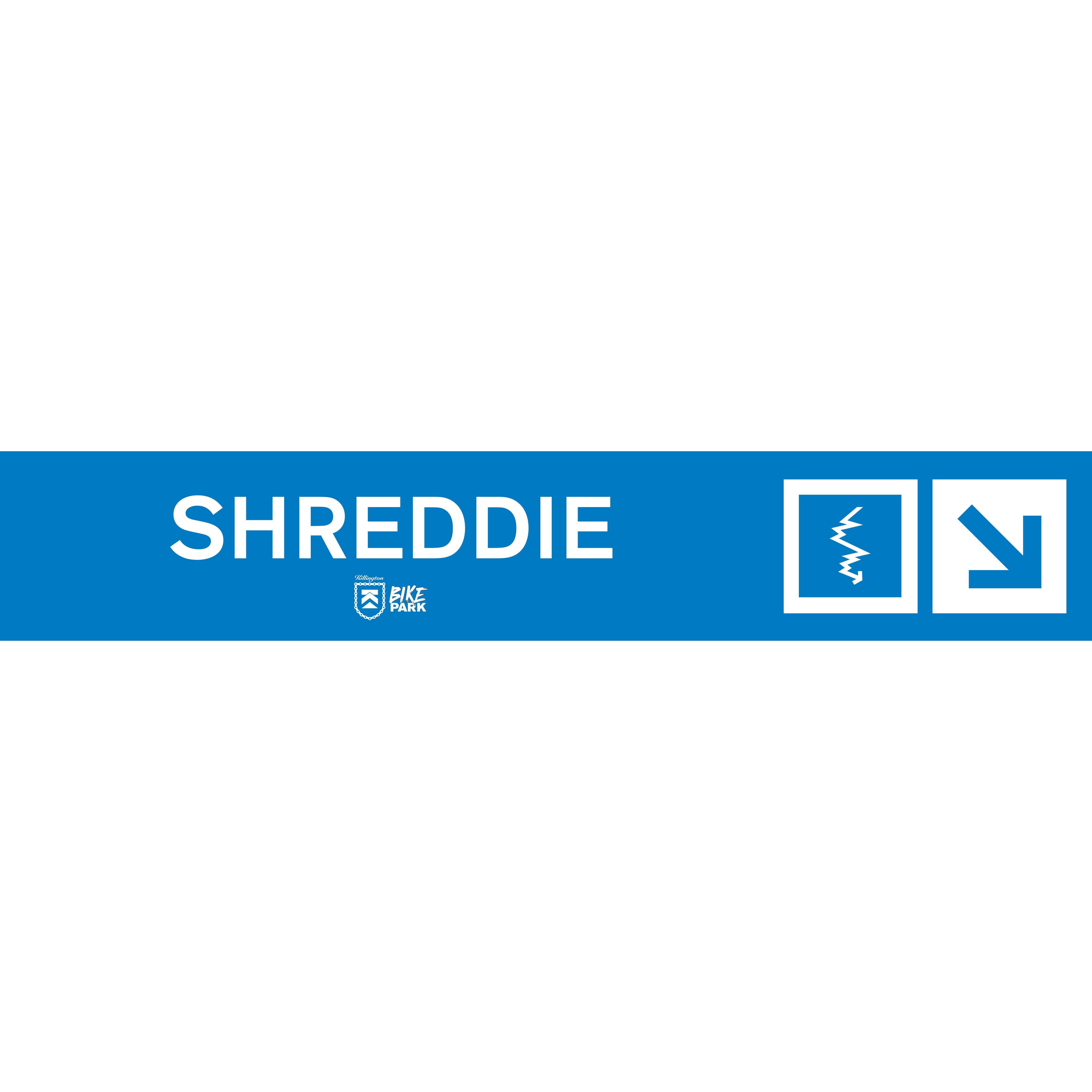Shreddie Mountain Bike Trail Sign-Killington Sports