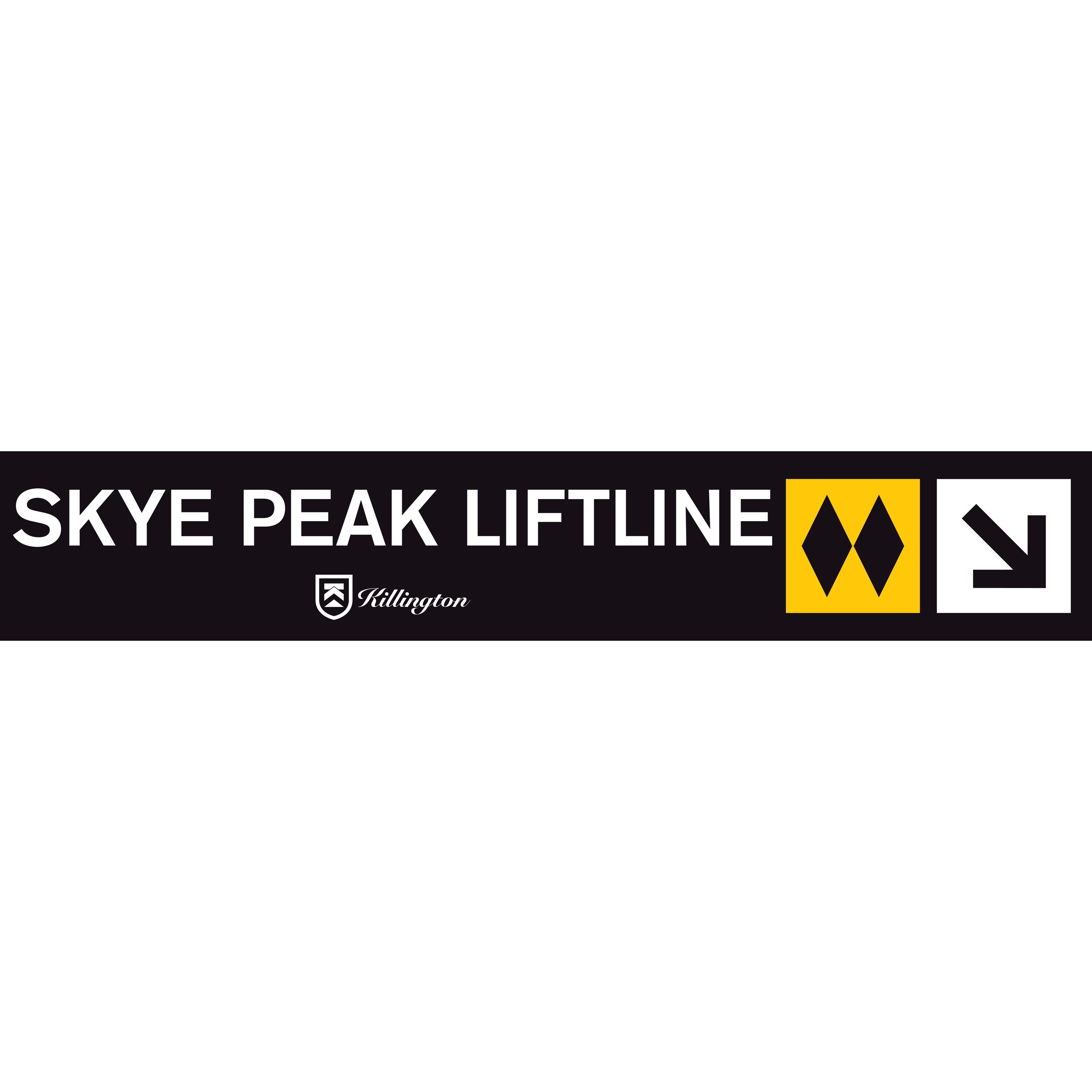 Skye Peak Liftline Trail Sign-Killington Sports