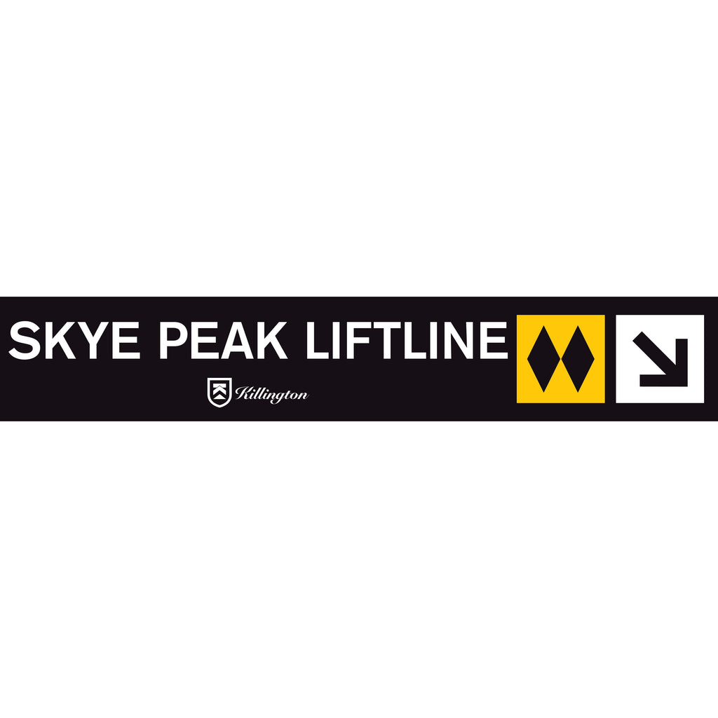 Skye Peak Liftline Trail Sign-Killington Sports