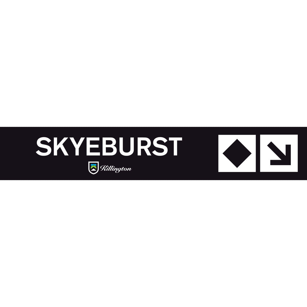 Skyeburst Trail Sign-Killington Logo-Killington Sports