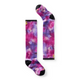 Smartwool Junior Ski Zero Cushion Tie Dye Print OTC Socks-Purple Iris-Killington Sports