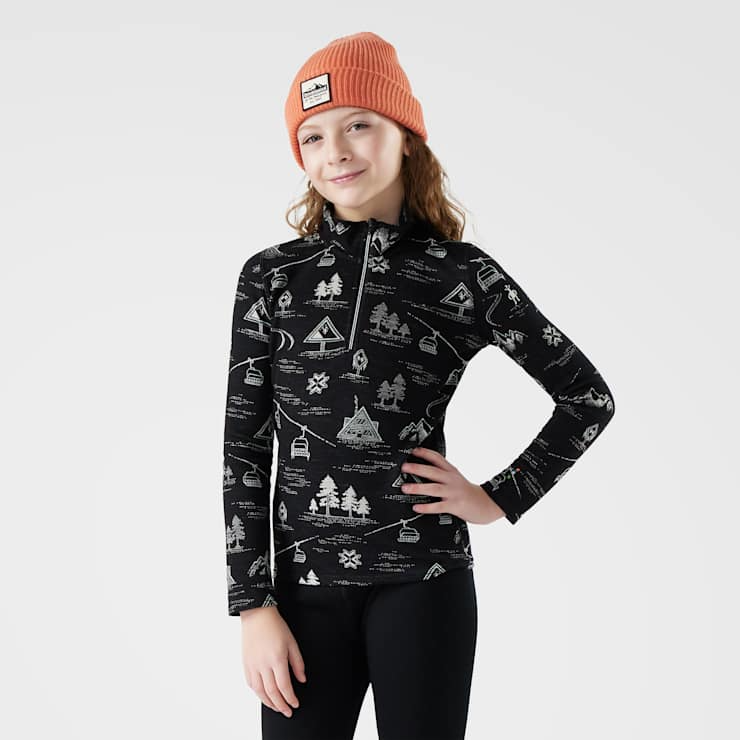Smartwool Kids' Classic Thermal Merino Base Layer 1/4 Zip-Killington Sports
