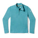 Smartwool Kids' Classic Thermal Merino Base Layer 1/4 Zip-Cascade Green Heather-Killington Sports