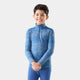 Smartwool Kids' Classic Thermal Merino Base Layer 1/4 Zip-Indigo Linear Peaks-Killington Sports