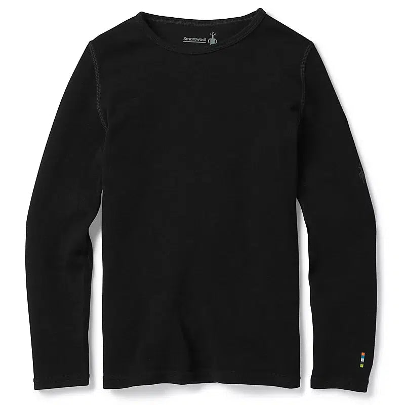 Smartwool Kids' Classic Thermal Merino Base Layer Crew-Black-Killington Sports