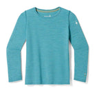 Smartwool Kids' Classic Thermal Merino Base Layer Crew-Cascade Green Heather-Killington Sports