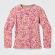 Smartwool Kids' Classic Thermal Merino Base Layer Crew-Festive Fuchsia Floral-Killington Sports