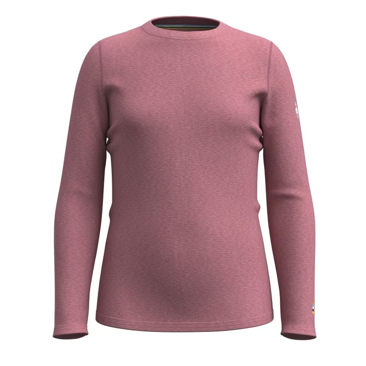 Smartwool Kids' Classic Thermal Merino Base Layer Crew-Garden Pink Heather-Killington Sports