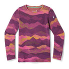 Smartwool Kids' Classic Thermal Merino Base Layer Crew-Purple Iris Mtn Scape-Killington Sports