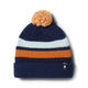 Smartwool Kids' Stripe Pom Beanie-Deep Navy-Killington Sports