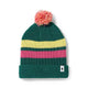 Smartwool Kids' Stripe Pom Beanie-Emerald Green Heather-Killington Sports