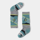 Smartwool Kids' Wintersport Full Cushion Gondola Games OTC Socks-Light Gray-Killington Sports