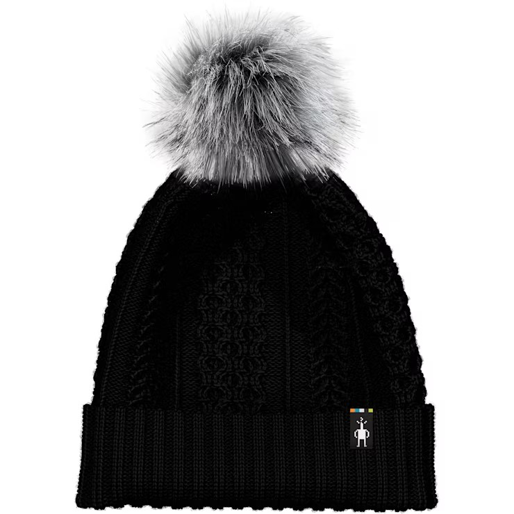 Smartwool Lodge Girl Beanie-Black/Light Gray-Killington Sports