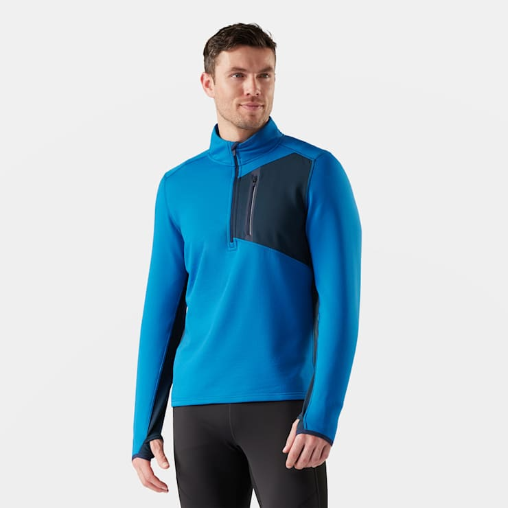 Smartwool Men's Active Fleece 1/2 Zip-Nival Blue-Killington Sports