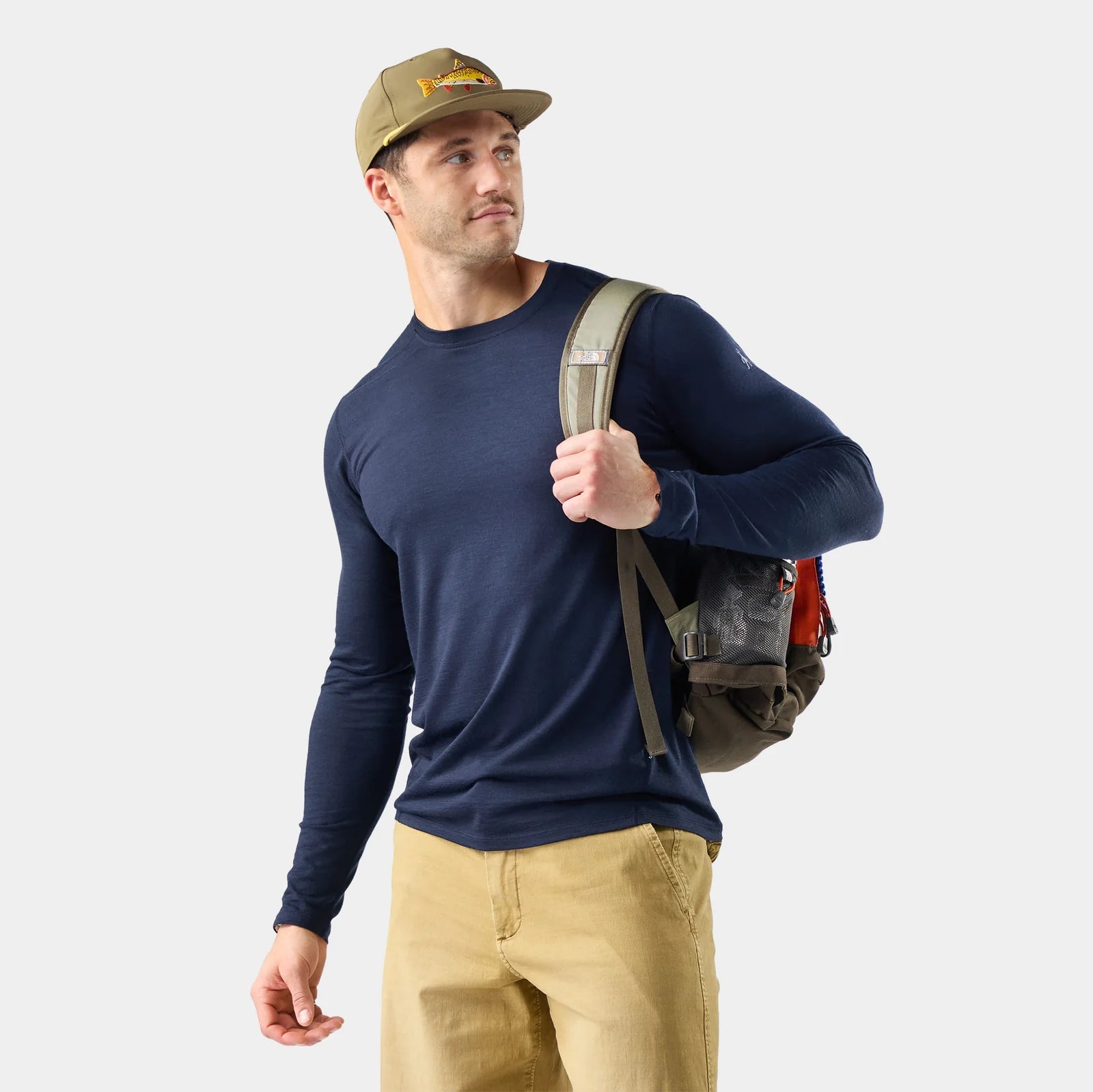 Smartwool Men's Classic All-Season Merino Base Layer Crew-Deep Navy-Killington Sports