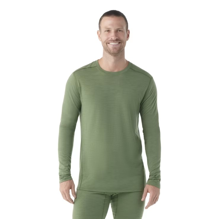 Smartwool Men's Classic All-Season Merino Base Layer Crew-Fern Green-Killington Sports